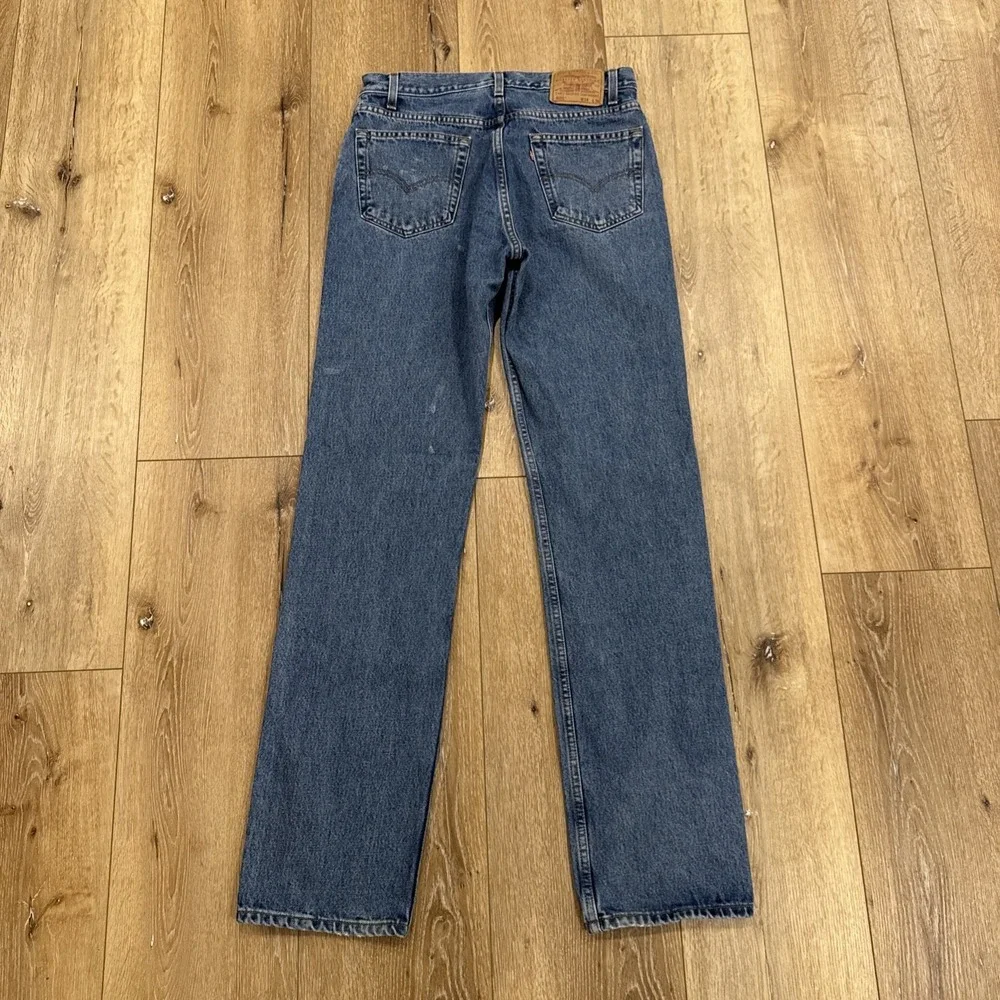 Vintage Levis 505 Jeans Mens 32 x 36‎ Denim Regular Fit Straight Leg 90s